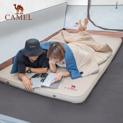 骆驼户外精致露营便携式睡垫帐篷防潮地垫加厚双人自动充气床垫 1J32265756 商品图3