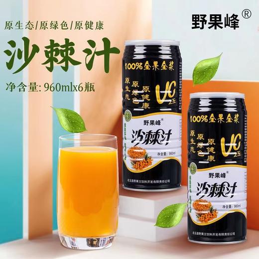 【野果峰】沙棘汁960ml*6罐/箱 鲜果鲜榨营养更全面 商品图2