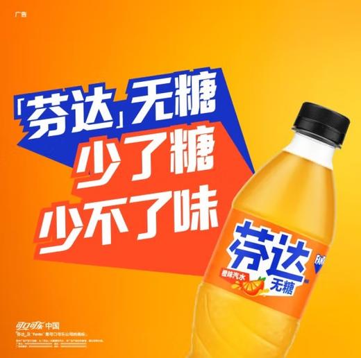 芬达无糖橙味汽水  500ml/瓶 商品图2