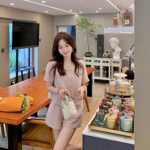 【巴黎小香】呼声有点高！ 法式套装女夏季短袖短裤两件套 商品图0