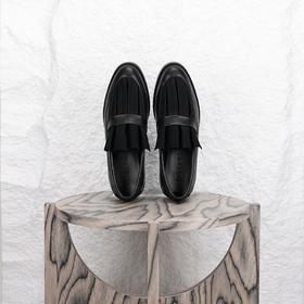 直述NOMORELIE 褶皱感通勤乐福鞋