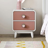 喜梦宝床头柜全实木收纳小型床头柜女孩卡通粉色床边储物柜 草莓糖系列 商品缩略图0