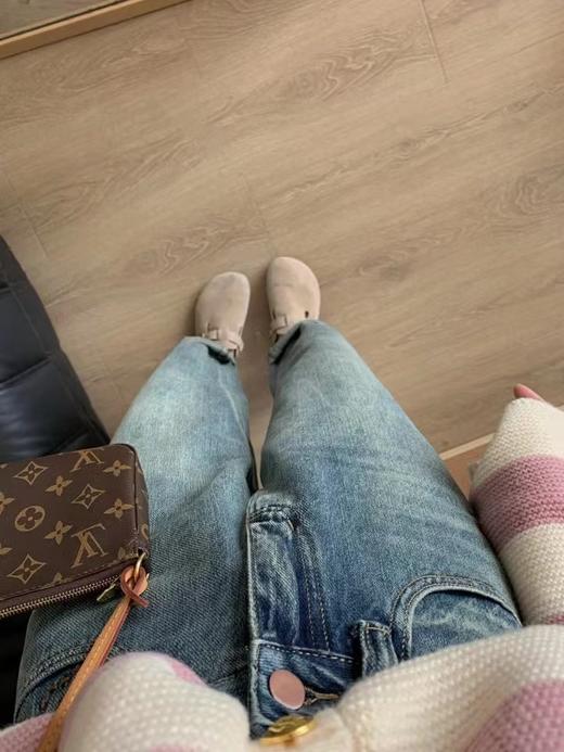 老米优品 / 梦中情裤！韩系男友风 做旧慵懒牛仔裤《背面刺绣桃心❤ 超正！显瘦宽松直筒牛仔裤》帅帅的~~ 无敌显瘦！K230310B 商品图2