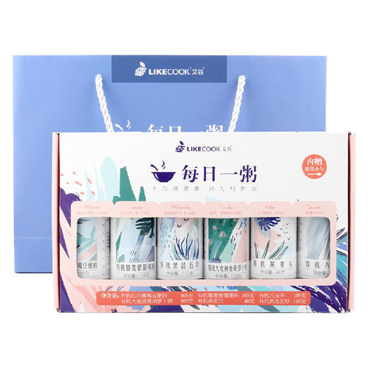 艾谷有机每日一粥礼盒578g（6小罐） 商品图1