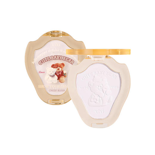 抖音同款彩妆xixi打工熊反内卷单色 腮红自然裸妆提亮 修容腮紫蜜桃哑光胭脂 商品图4