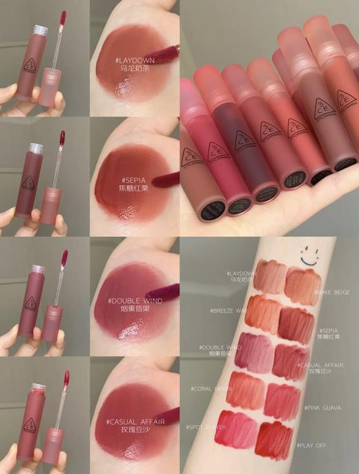 3CE水雾唇露/唇釉 水光雾面唇釉滋润持久 商品图1