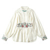 提花腰头绣花松紧腰立领复古时尚中长款春夏上衣AYK-QF-221128 商品缩略图4
