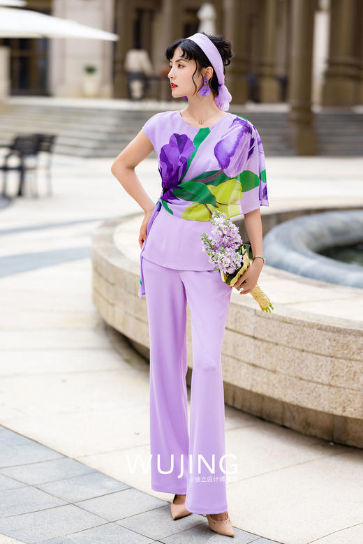 3022029 紫露幽香 郁金香紫裤子 雾境 商品图0