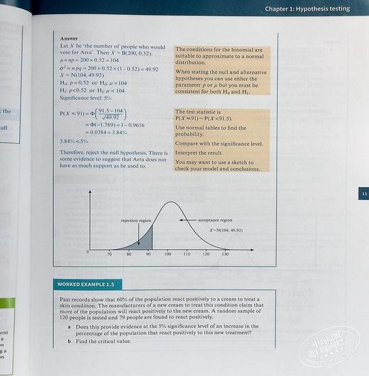 【中商原版】AS & A Mathematics: Probability&Statistics 2 英文原版 剑桥国际教材 商品图7