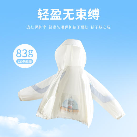 儿童防晒衣夏季女童卡通防紫外线薄款外套男童防晒服冰丝皮肤衣 商品图2