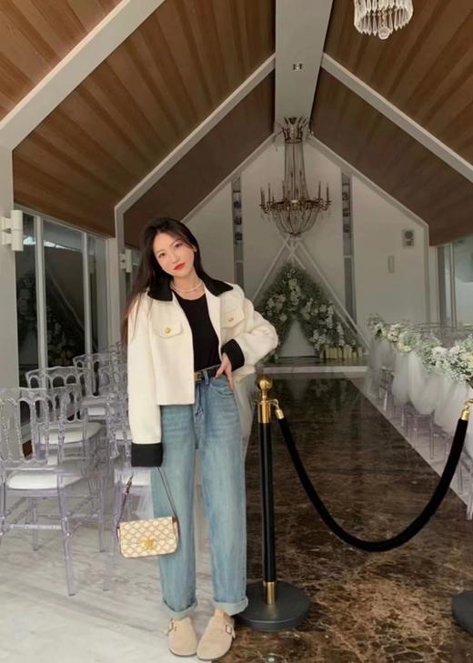 老米优品 / 梦中情裤！韩系男友风 做旧慵懒牛仔裤《背面刺绣桃心❤ 超正！显瘦宽松直筒牛仔裤》帅帅的~~ 无敌显瘦！K230310B 商品图5