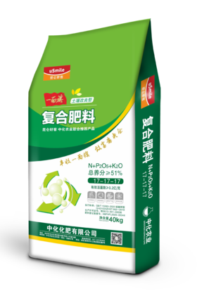 {河池直播}一面旗 17-17-17复合肥 40KG/袋