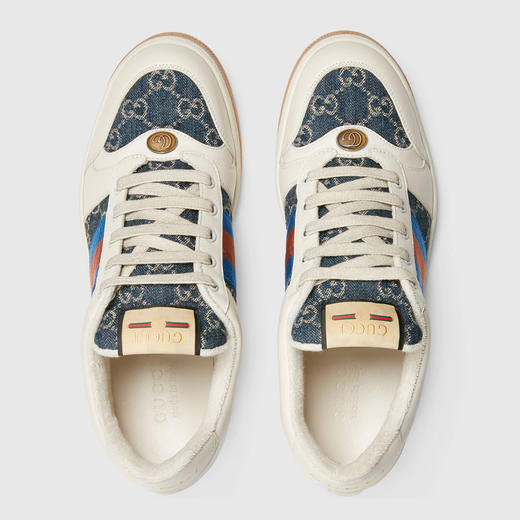 GUCCI 古驰 男士棉质GG Screener 系列 休闲运动鞋 混色 576223 2KQ40 4467 商品图1