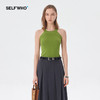 Self Who2023夏装新醋酸亲肤舒适甜辣圆领马甲工字内搭单穿背心女 商品缩略图1