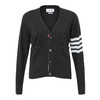 THOM BROWNE 汤姆布朗 男士V领经典四条纹羊绒针织开衫毛衣 MKC001A 00011 商品缩略图0