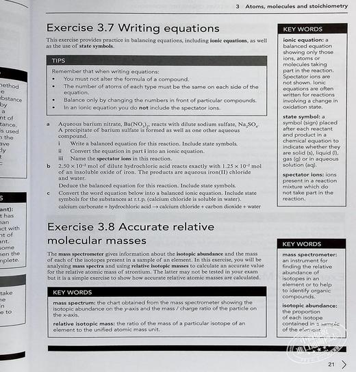 【中商原版】Cambridge International AS ALevel Chemistry Workbook 正版剑桥国际AS ALevel考试化学练习册带线上账号 英文原版 商品图7