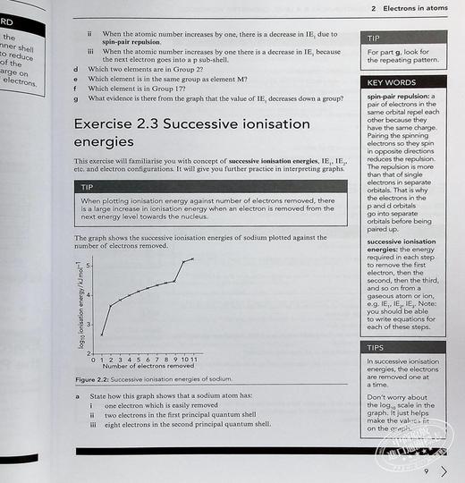 【中商原版】Cambridge International AS ALevel Chemistry Workbook 正版剑桥国际AS ALevel考试化学练习册带线上账号 英文原版 商品图5