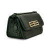 BALENCIAGA 巴黎世家 女士鳄鱼压纹 BB 金属徽标链条单肩包 墨绿色 674693 23ECM 3017 商品缩略图1