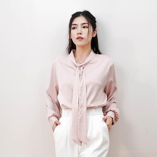 Avann醋酸感缎面衬衫 商品图3