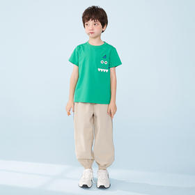 mettekids男童裤子夏季儿童宽松休闲长裤中大童薄款运动束脚裤