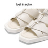 lost in echo设计师品牌交叠绑带切面平跟拖鞋罗马拖鞋凉鞋女外穿 商品缩略图4