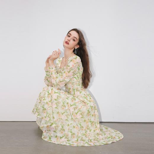【大货，不退不换】  【幻境森林】仙气梦幻轻薄透气时尚轻奢连衣裙2023春季新款 商品图4