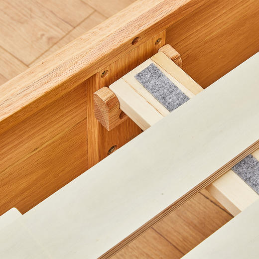 【家具】木床  N茉莉 浅棕色/中棕色  单人/双人/大双人 商品图4