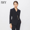 IWY/藏青色西装套装比亚迪王朝工作服修身显瘦气质女神范商务正装C10407+P11356-藏青色 商品缩略图2