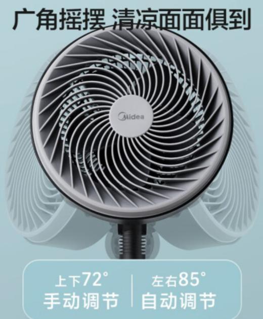 美的（Midea）空气循环扇/台地两用电风扇/五叶大风量落地扇/摇头可拆洗循环扇轻音节能柔风四季风扇 GAF20CA 商品图2