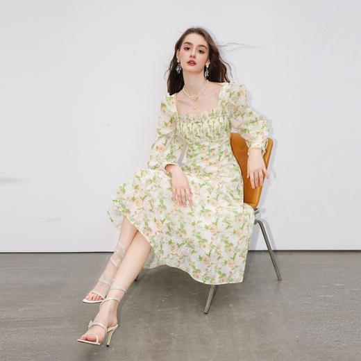 【大货，不退不换】  【幻境森林】仙气梦幻轻薄透气时尚轻奢连衣裙2023春季新款 商品图2