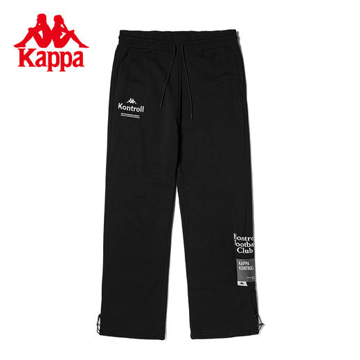 Kappa卡帕运动裤情侣针织长裤印花休闲裤时尚直筒卫裤KPCEBAK01K 商品图1