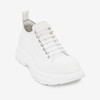 ALEXANDER MCQUEEN 亚历山大.麦昆 女士棉质字母徽标 Tread Slick 系带休闲运动鞋 白色 697072 W4MV2 9000 商品缩略图1