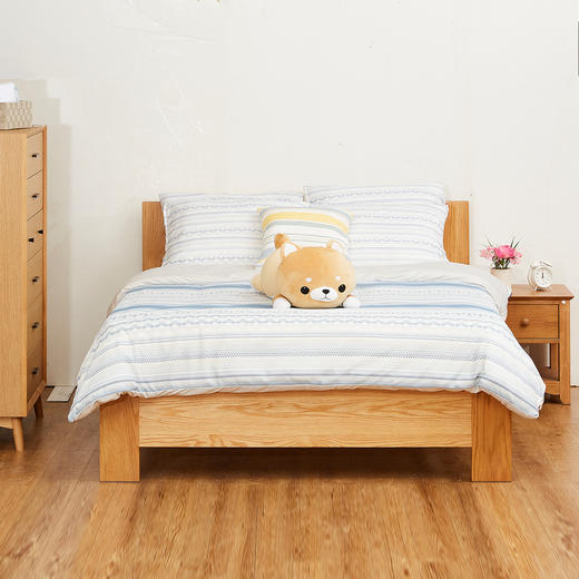 【家具】木床  N茉莉 浅棕色/中棕色  单人/双人/大双人 商品图6