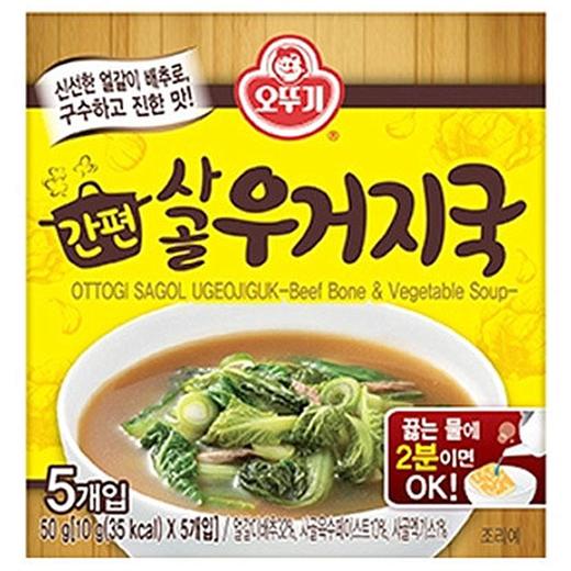 不倒翁简便骨头干白菜汤(10g*5)오뚜기 간편 사골우거지국 商品图0