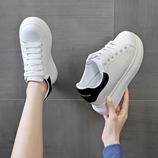 百搭厚底松糕鞋内女鞋运动小白鞋AM-C45 商品图3