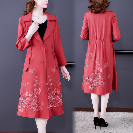 JJLY-新款气质减龄重工刺绣中年妈妈外套 商品图0