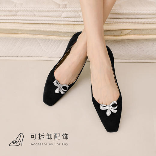 【黑糖布蕾】7or9 羊皮平底鞋 舒适百搭方头单鞋 商品图4