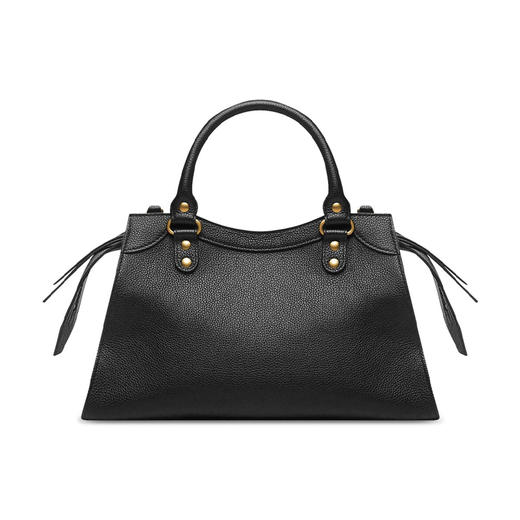 BALENCIAGA 巴黎世家 女士 Neo Classic 黑色粒面小牛皮复古金色配饰小号提挎包 黑色 678629 15Y41 1000 商品图2