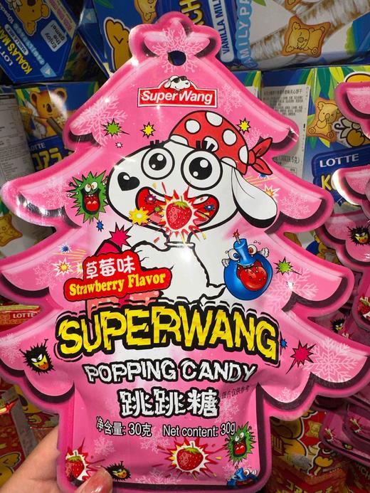 史努比SuperWang跳跳糖草莓味30g 商品图0