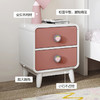 喜梦宝床头柜全实木收纳小型床头柜女孩卡通粉色床边储物柜 草莓糖系列 商品缩略图3