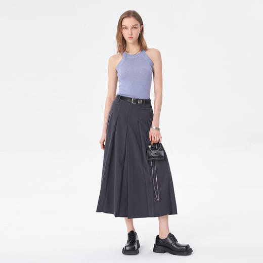 Self Who2023夏装新醋酸亲肤舒适甜辣圆领马甲工字内搭单穿背心女 商品图3