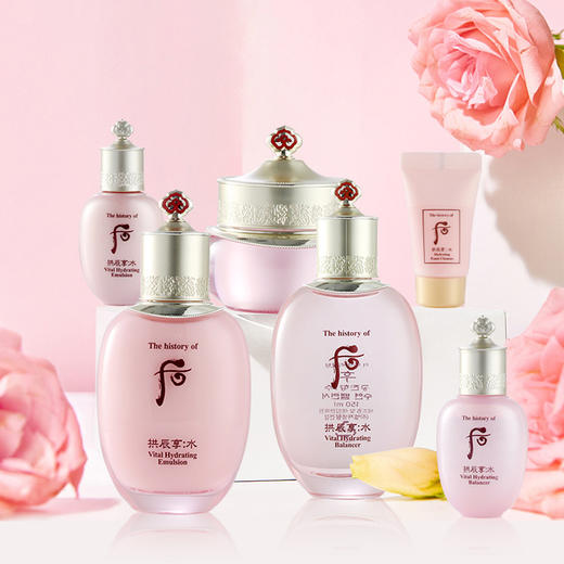 韩国后水妍套盒三件 补水保湿 吸收好 不油腻 夏天首选  好用颜值高 商品图0