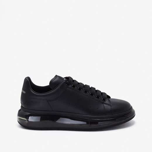 Alexander McQueen 亚历山大.麦昆 男士小牛皮黑尾大廓形休闲运动鞋 黑色 604232 WHX98 1000 商品图0