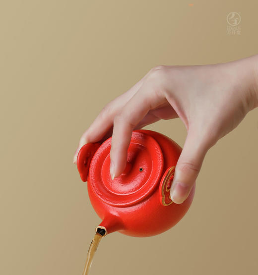 万仟堂 | 如意双喜·随手礼 整套茶具 陶瓷功夫茶具 家用 客厅 茶具套装 礼盒装 送礼茶具 商品图6