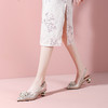 高跟鞋女法式仙女凉鞋2023春夏新款时尚气质花朵尖头细跟后空单鞋 商品缩略图3