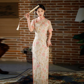 春夏新款，国风女装中式复古修身旗袍连衣裙MY-2523