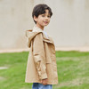 mettekids男童风衣英伦风儿童2022春秋中大童中长款连帽休闲外套 商品缩略图1
