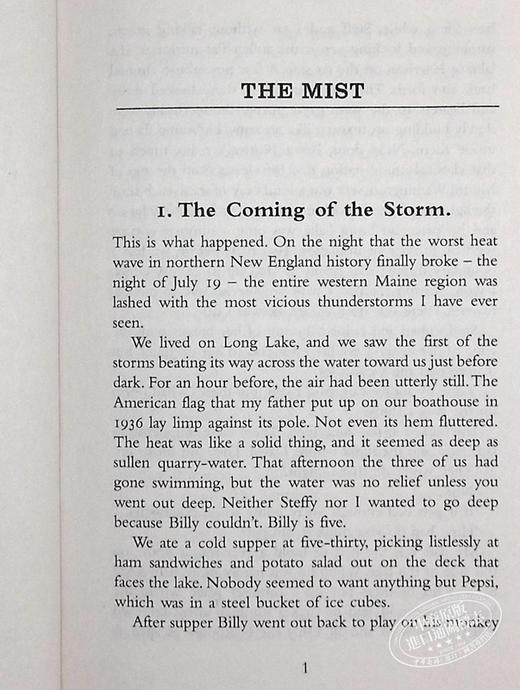 【中商原版】迷雾 斯蒂芬金 英文原版 The Mist STEPHEN KING 商品图5