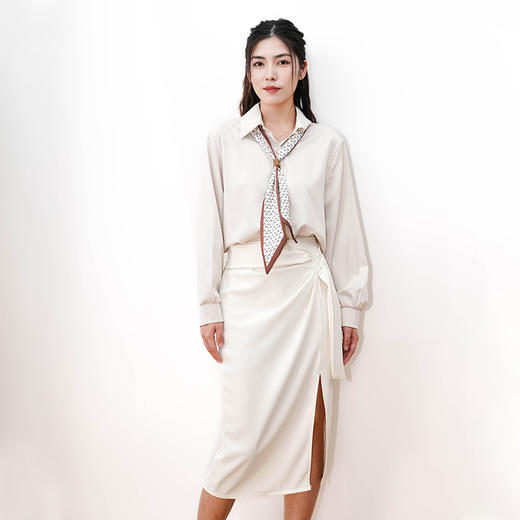 Avann醋酸感缎面衬衫 商品图8