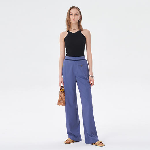 Self Who2023夏装新醋酸亲肤舒适甜辣圆领马甲工字内搭单穿背心女 商品图2